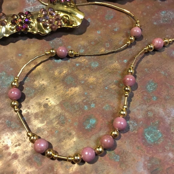 Large Iridescent Door Knocker Earrings w/Necklace - Picture 3 of 6